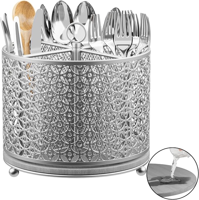 Rotating Utensil Holder for Kitchen by OVICAR