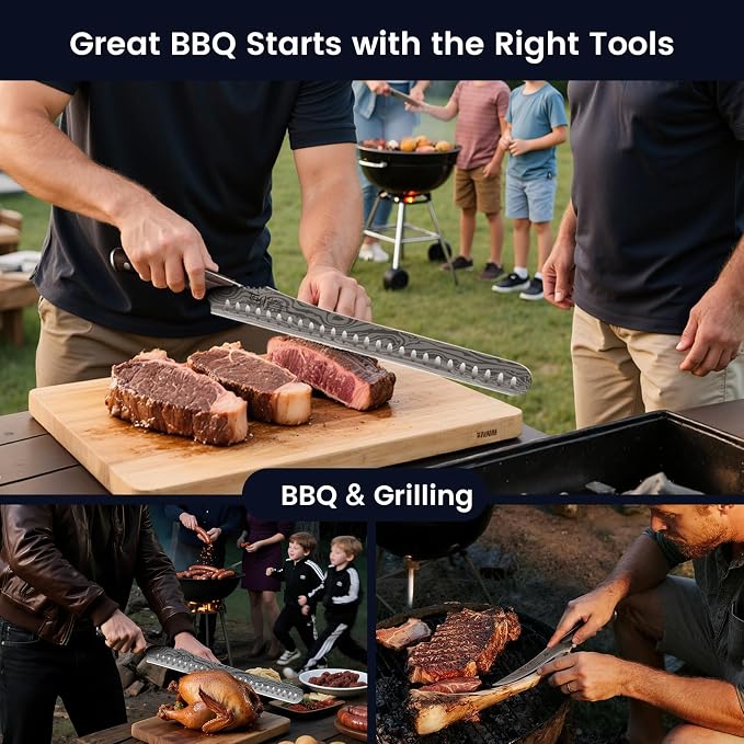 SYOKAMI Brisket Slicing Knife Set, Carving and Boning Knife - Image 7