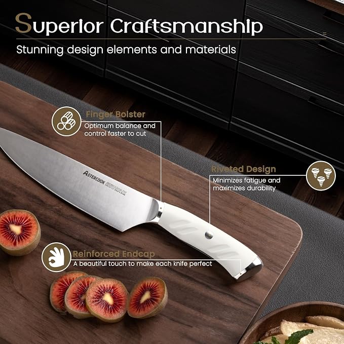 Knife Set, Astercook Kitchen Knife Set - Image 3