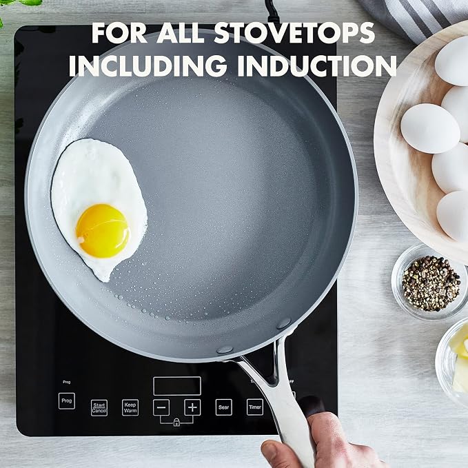 GreenPan Valencia Pro Ceramic Nonstick 10” Frying Pan Skillet - Image 5