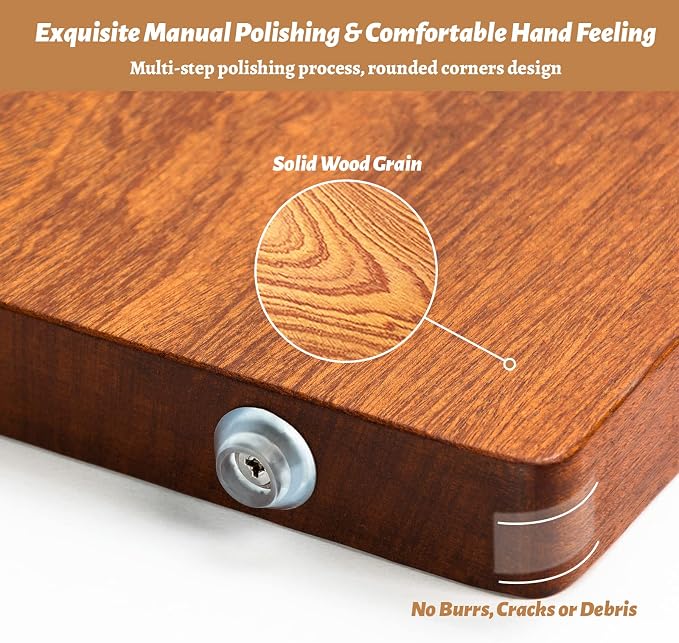 Brosisincorp Real Solid Sapele Cutting Board One Piece No Glue Non Toxic All - Image 8