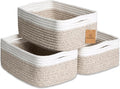 NaturalCozy 11.8"x8"x4.5” Storage Baskets by NaturalCozy