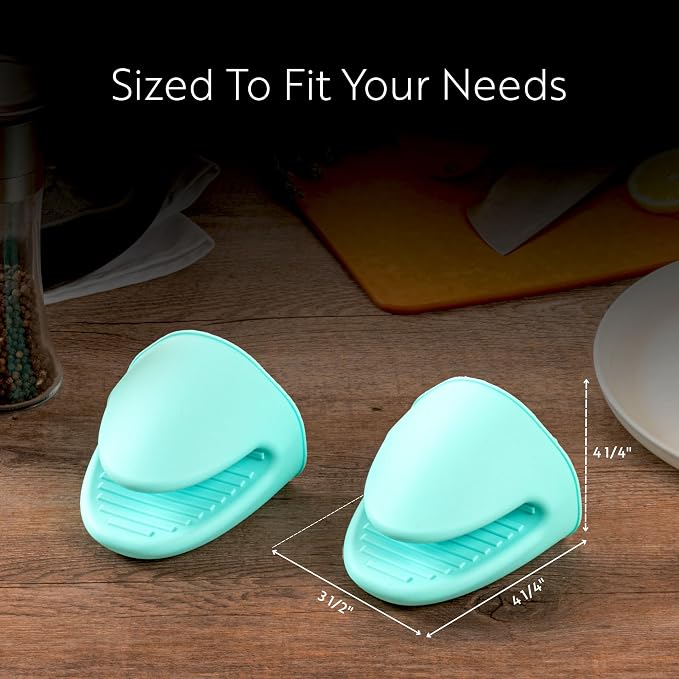 Comfy Grip 4.3 x 3.5 x 4.2 Inch Mini Oven Mitt Pot Holders, 1 Food-Grade Finger - Image 2