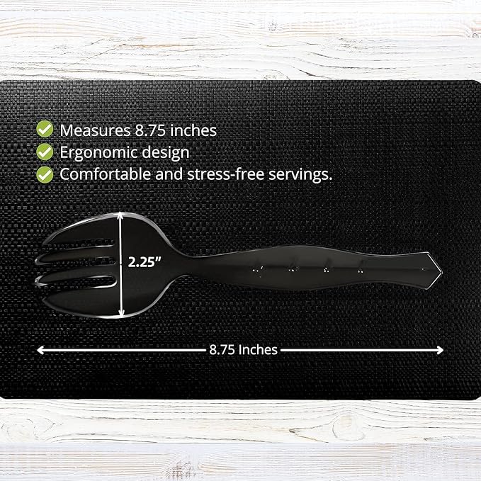 PARTY BARGAINS Disposable Clear Plastic Serving Forks 8.75 Inch – Heavy Duty - Image 2