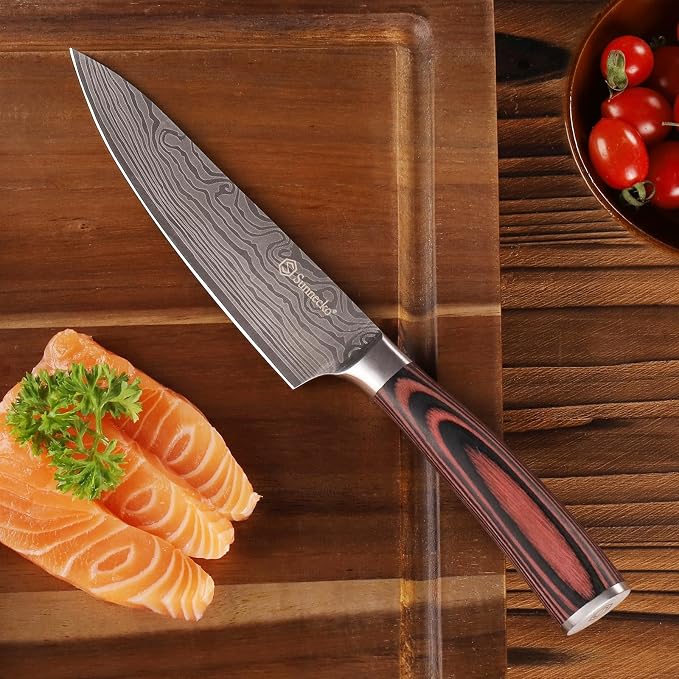 Sunnecko 5.5 Inch Small Chef Knife, High Carbon Stainless Steel Professional - Image 4