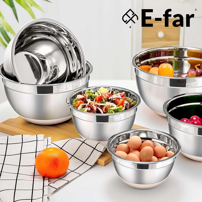E-far Stainless Steel Mixing Bowls - Image 8