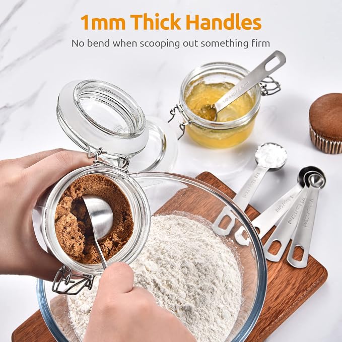 U-Taste 18/8 Stainless Steel Measuring Spoons Set: 7 Piece - Image 5