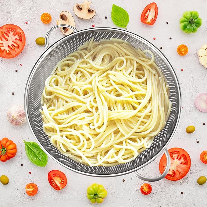 Gulex Colander Stainless Steel 5-Quart, Metal Strainers - Image 6