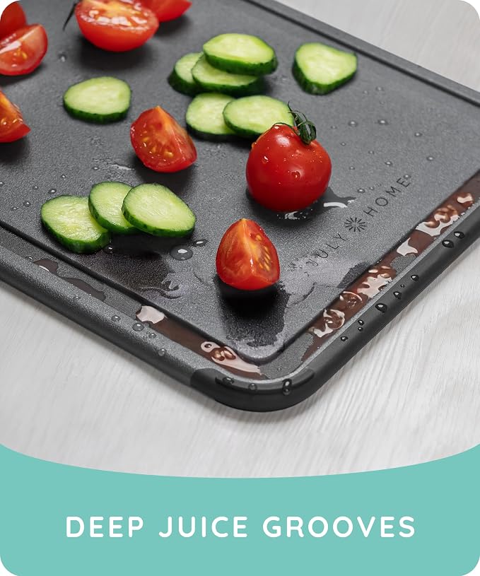 Cutting Boards for Kitchen, Plastic Cutting Board Set of 3, Dishwasher Safe - Image 6