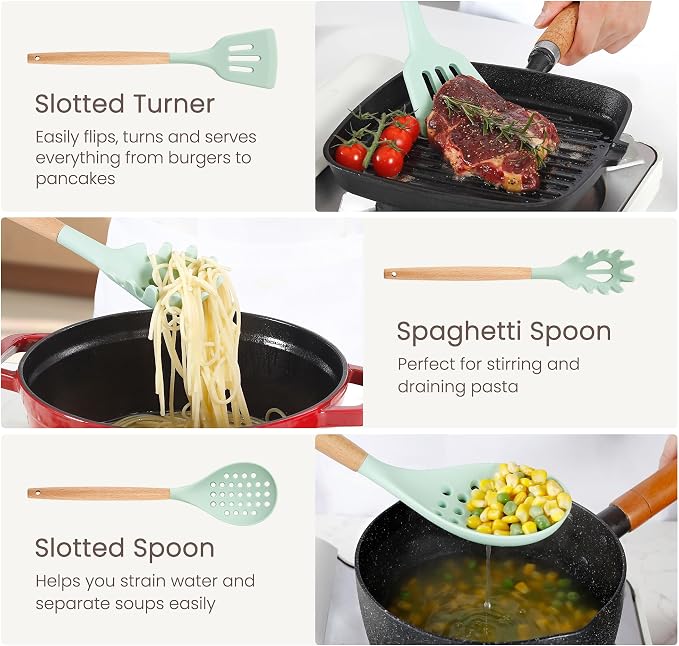 26 Pcs Silicone Cooking Utensils Set - Image 7