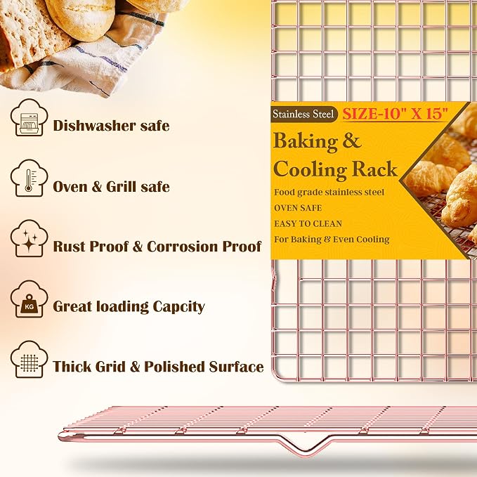 2-Pack Cooling Racks for Cooking and Baking - Image 2