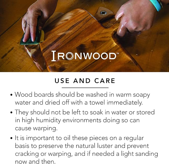 Ironwood Gourmet Oslo End Grain Utility Cutting Board, 14 x 16 Inches, Natural - Image 4