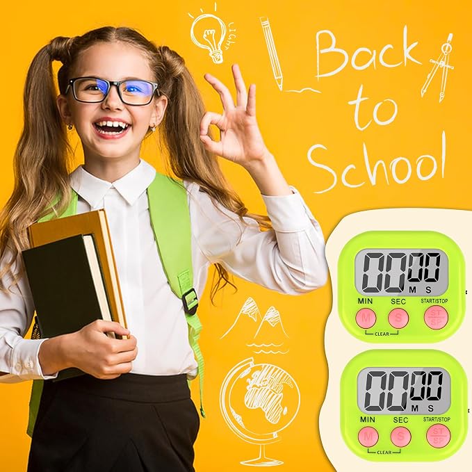 ZILLEEN Classroom Timer for Kids Teachers 2 Pack Digital Tmers - Image 6