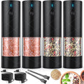 4Pack Electric Salt and Pepper Grinder Set USB Rechargeable by Lidaop