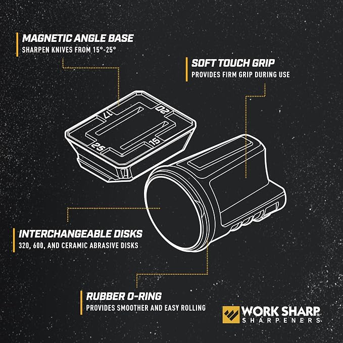 Work Sharp Rolling Knife Sharpener- 4 Sharpening Angles - Image 3