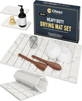 Oleex 3-Pack Stone Dish Drying Mat Set Includes 1 Large 24”x16” & 2 Small 4”x9” by OLEEXYOURKITCHENHELPER