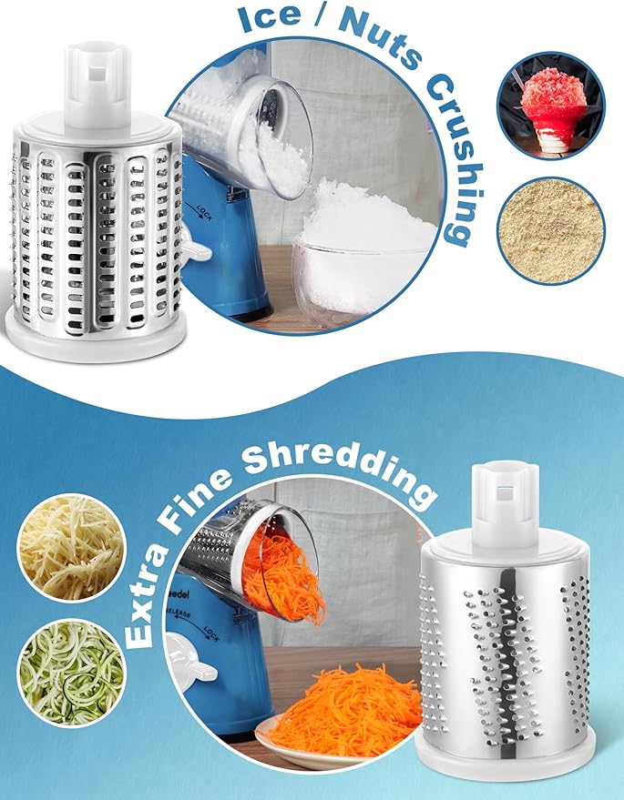 Geedel Rotary Cheese Grater Cheese Shredder - Image 3
