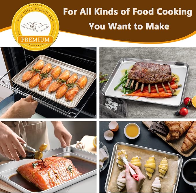 P&P CHEF 12.5 Inch Baking Sheet Pan - Image 4