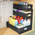 Kitstorack Under Sink Organizer, Slide out Storage Drawer Rack by Kitstorack