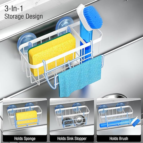 3-in-1 Kitchen Sink Caddy Organizer - Image 2