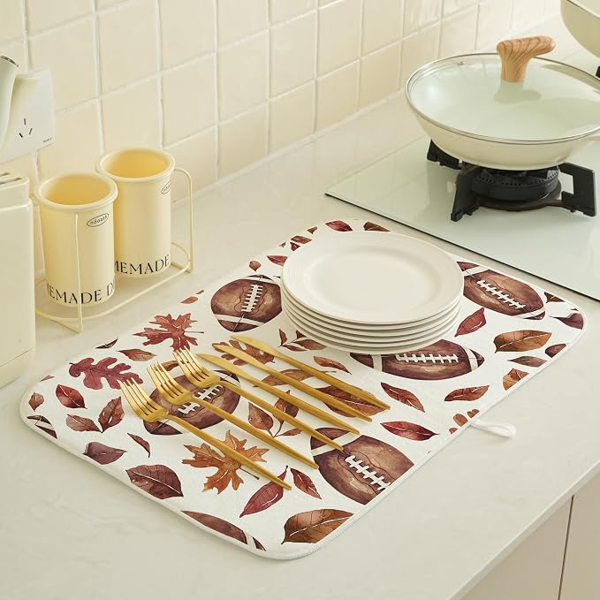 Fall Dish Drying Mat 18x24 Inches - Image 6