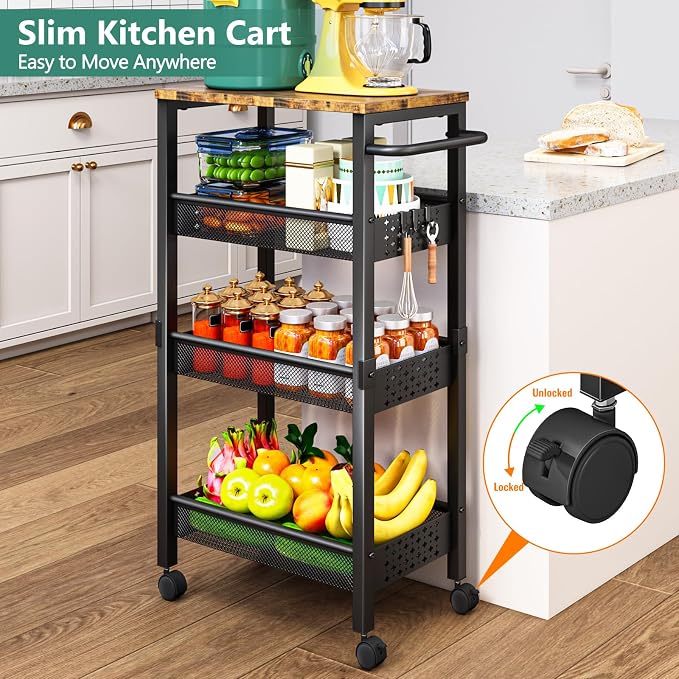 Vivihomety Utility Slim Storage Cart - Image 7