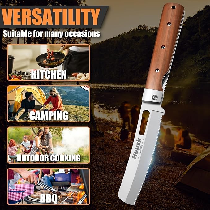 HUUSK Folding Bread Knife for Homemade Bread, Portable Bread Knives - Image 6