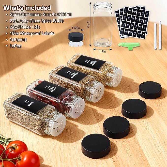 36Pcs Spice Jars Containers - Image 5