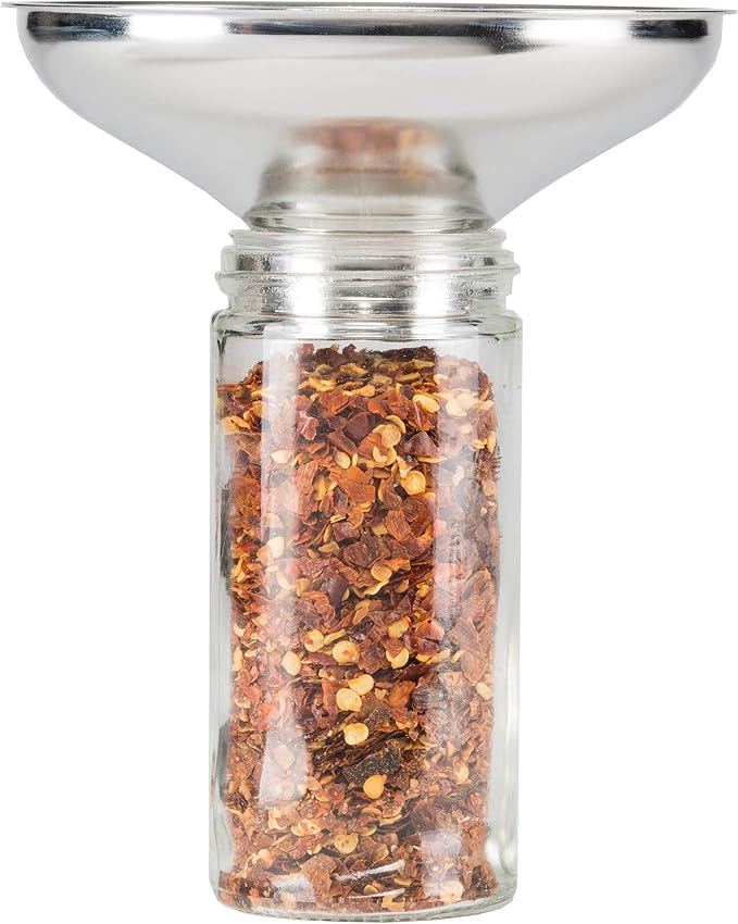 AllSpice Spice Funnel Metal Stainless Steel 18/8 by AllSpice