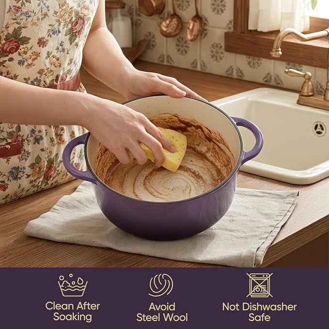 Vintage Style 6 Quart Dutch Oven Pot - Image 6