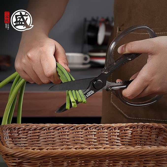 MITSUMOTO SAKARI Japanese Kitchen Scissors, Heavy Duty Detachable Stainless - Image 8