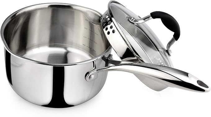 AVACRAFT Tri-Ply Stainless Steel Saucepan by AVACRAFT