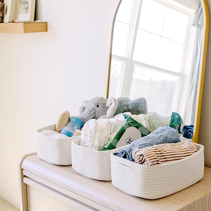NaturalCozy 11.8"x8"x4.5” Storage Baskets - Image 8