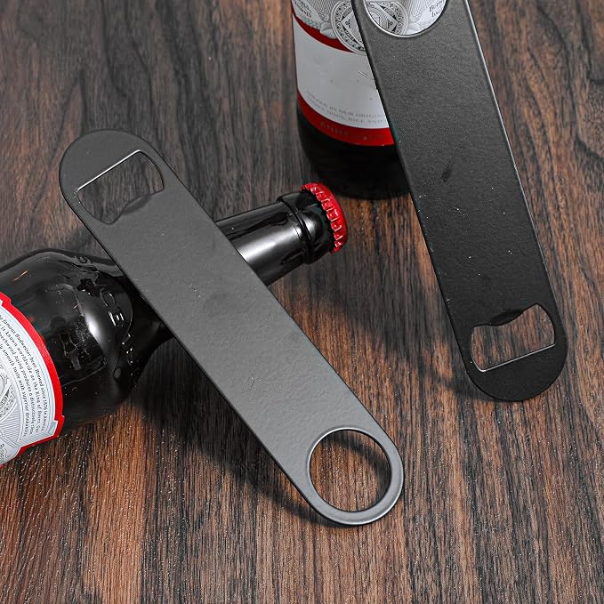 20 Pack Flat Bottle Opener, 7 Inch Stainless Steel Black Speed Opener Bulk - Image 6