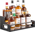 YQBRAO 2-Tier Liquor Bottle Display Shelf, Coffee Syrup Rack Organizer by Unknown