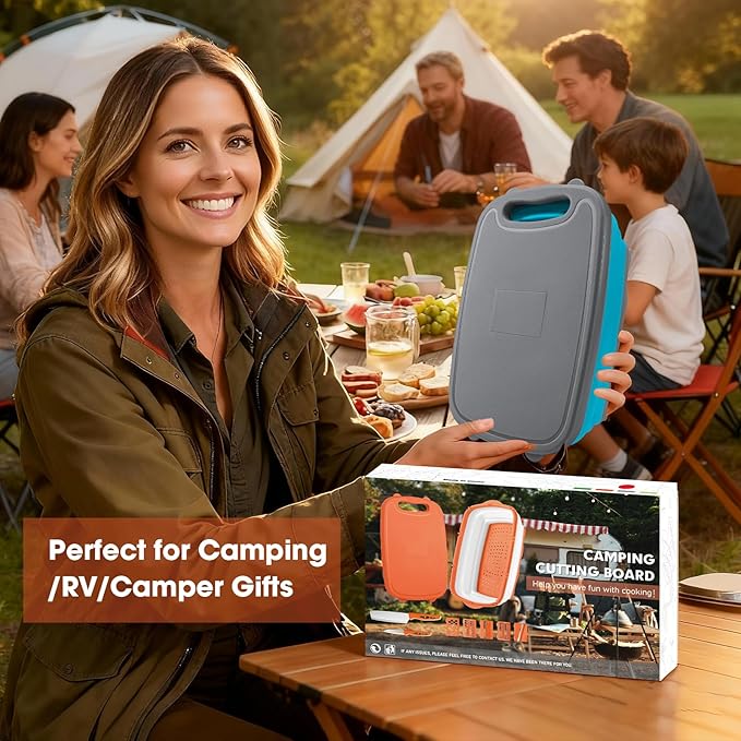 Gintan Collapsible Camping Cutting Board, 9-in-1 Chopping Board - Image 2