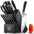 KnifeSaga Knife Set 15 Pcs High Carbon Stainless Steel Kitchen Knife Sets by PushBoundariesforSharpness