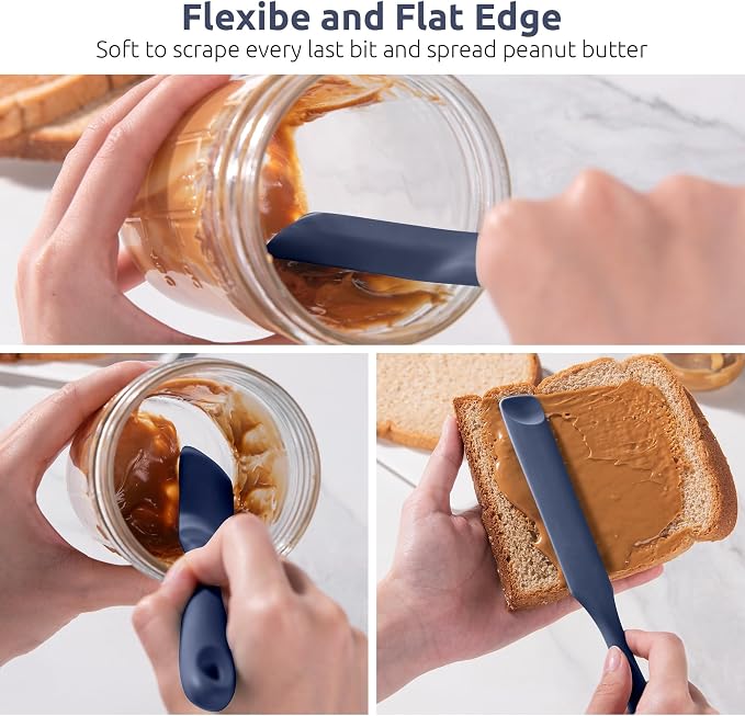 U-Taste Silicone Jar Spatula for Sourdough Starter: Long Skinny Food-Grade Jam - Image 7