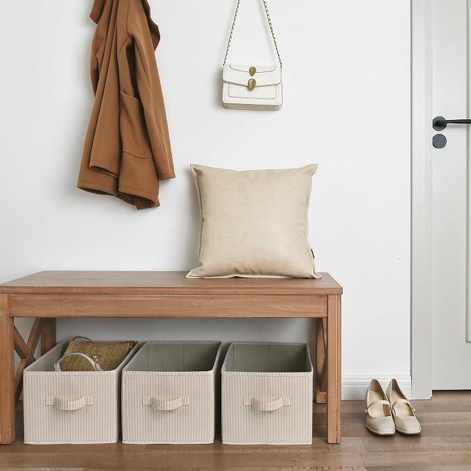 StorageWorks Foldable Shelf Organizer Bins, Closet Storage Baskets - Image 8