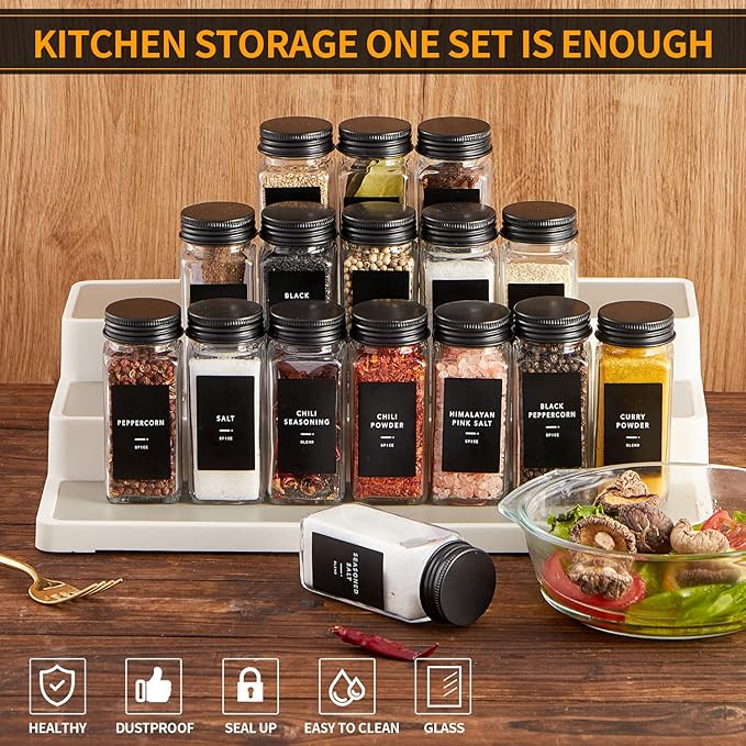 Skiileor 36 Pcs Spice Jars - Image 5
