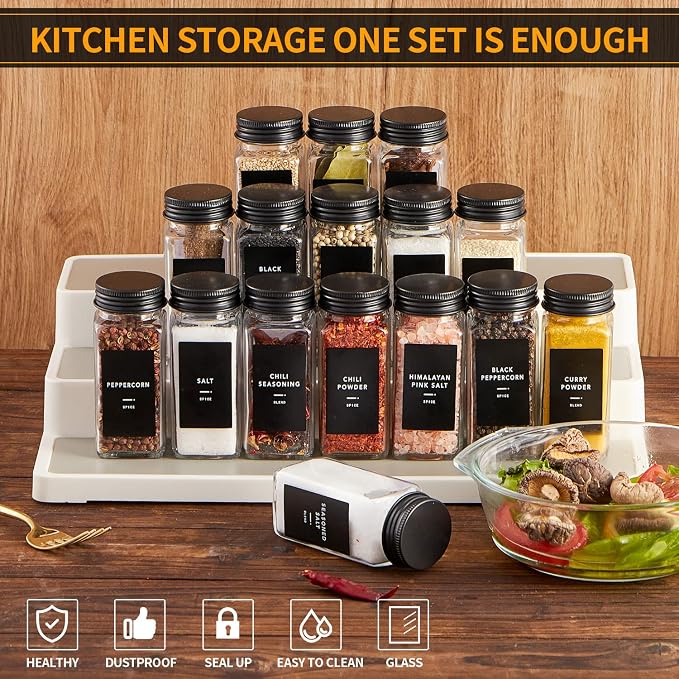 Skiileor 48 Pcs Spice Jars - Image 5