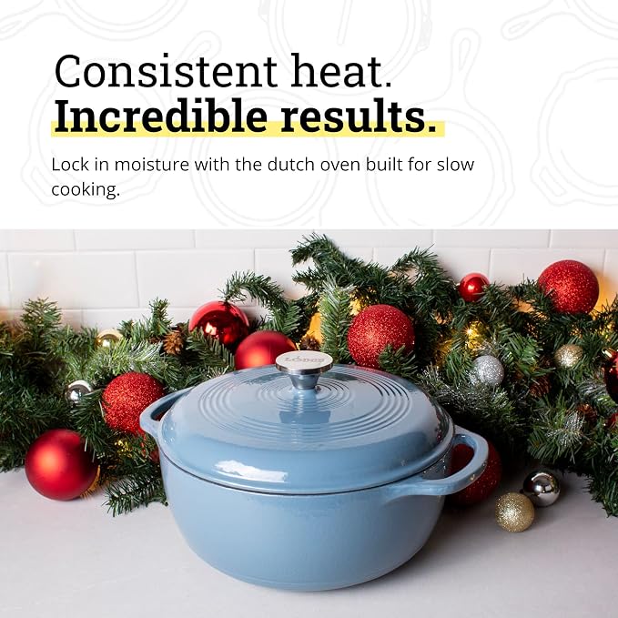 Lodge Essential Enamel Cast Iron Dutch Oven - Image 3