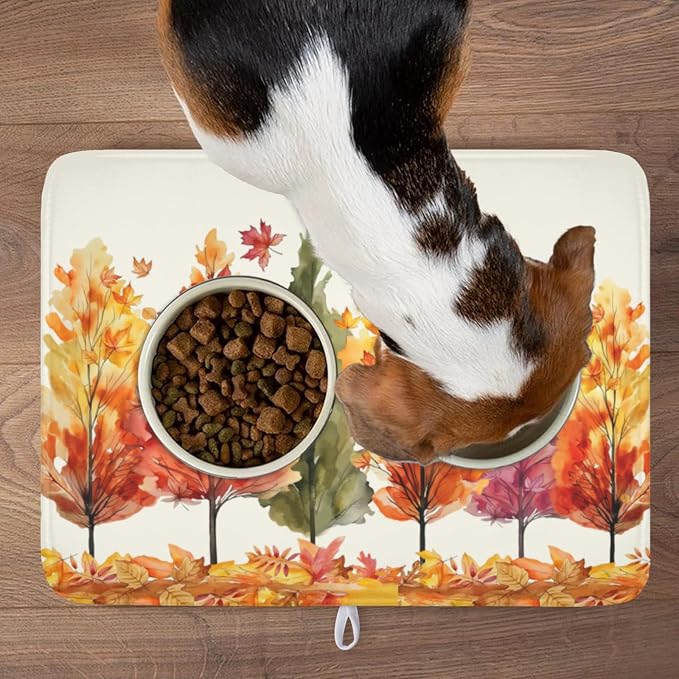 Fall Maple Leaves Dish Drying Mat - Image 8