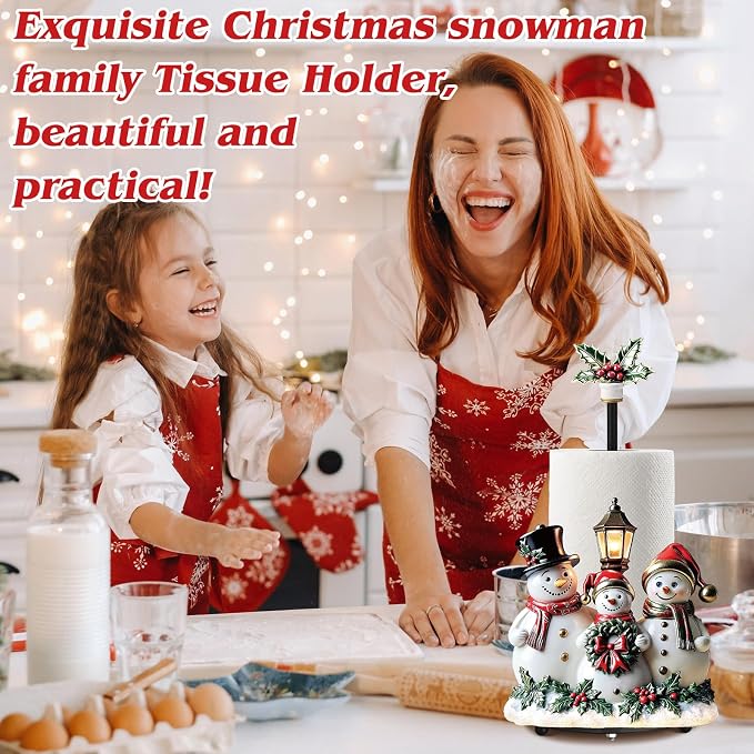Thyle Winter Snowman Paper Towel Holder - Image 2