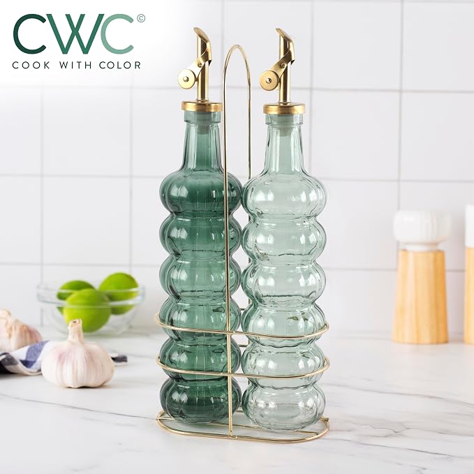 COOK WITH COLOR Glass Olive Oil Bottle Dispenser - Image 6