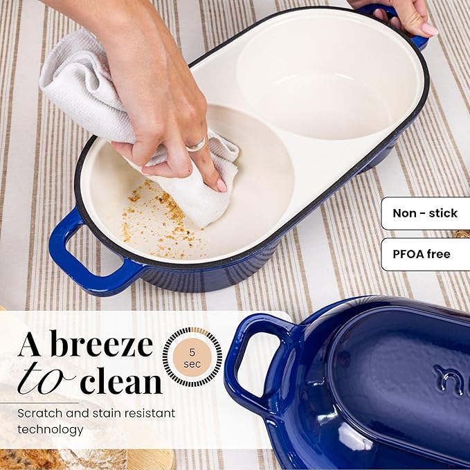 Dutch Oven For Sourdough Bread Baking – Enamelled Cast Iron Bread Loaf Pot – - Image 4