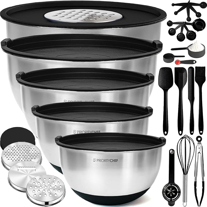 Priority Chef Stainless Steel Mixing Bowls by PriorityChef