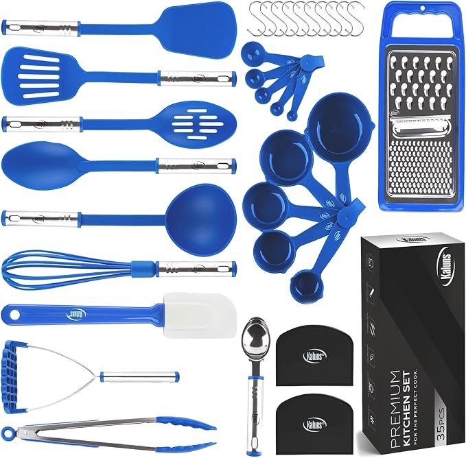 Kitchen Utensils Set 35 PCS Cooking Utensils Set, Nonstick and Heat Resistant by Kaluns%C2%AE