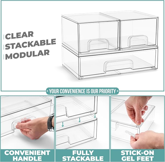 Sorbus Acrylic Storage Containers - Image 5