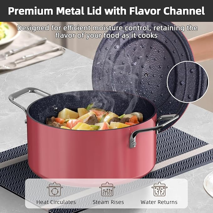 Nuwave Lux 13pc Forged Lightweight Cookware Set PFAS Free, Healthy G10 Duralon - Image 4